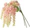 3 Strands 40'' Silk Blush Wisteria Artificial Flowers (Blush) 1.8"D x 11.4"W x 11.4"H